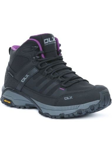 DLX Womens Riona Mid Rise Waterproof Walking Boots - Black hantent personnes