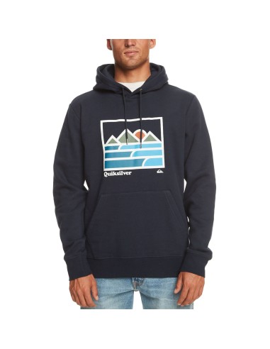 Quiksilver Mens Landscape Lines Hoodie - Navy Blazer vente chaude votre 