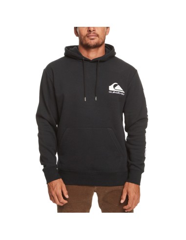 Quiksilver Mens Omni Logo Hoodie - Black basket pas cher