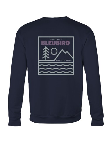 Bleubird Unisex Campout Crew Neck Sweatshirt - Navy Vous souhaitez 