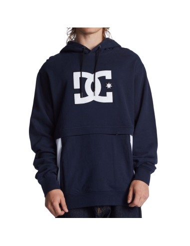 DC Shoes Mens Bandwidth Pullover Hooded Sweatshirt Hoodie - Navy Blazer 2023